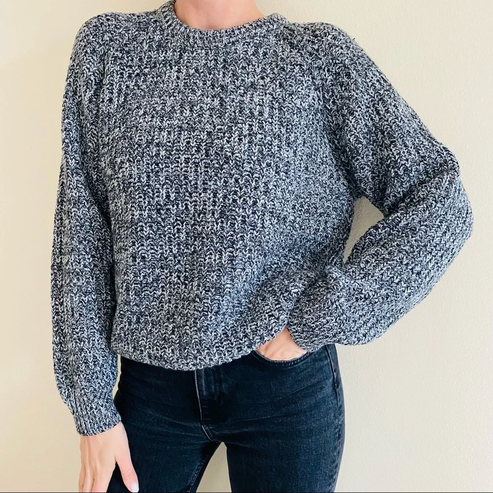 Vintage Nuovo long sleeve crew neck wool blend pullover sweater - Picture 4 of 8